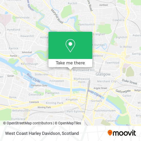 West Coast Harley Davidson map