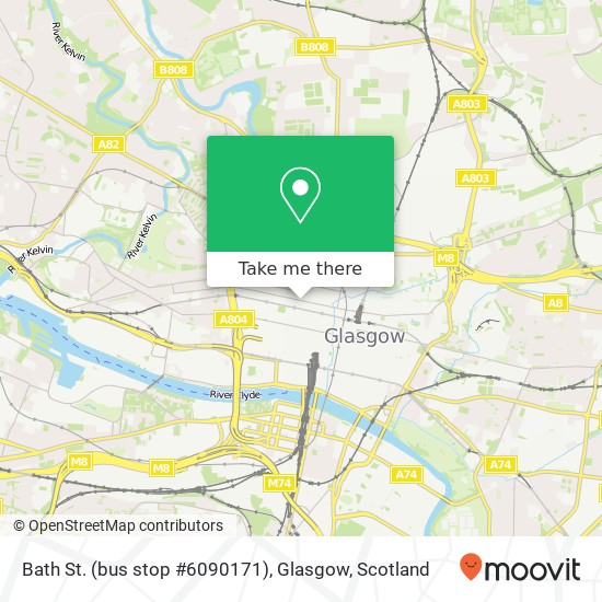 Bath St. (bus stop #6090171), Glasgow map