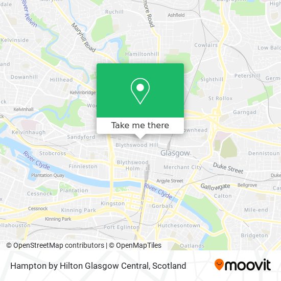 Hampton by Hilton Glasgow Central map