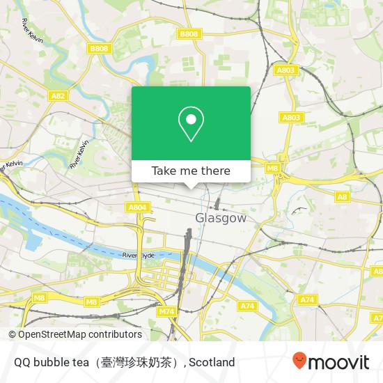 QQ bubble tea（臺灣珍珠奶茶） map