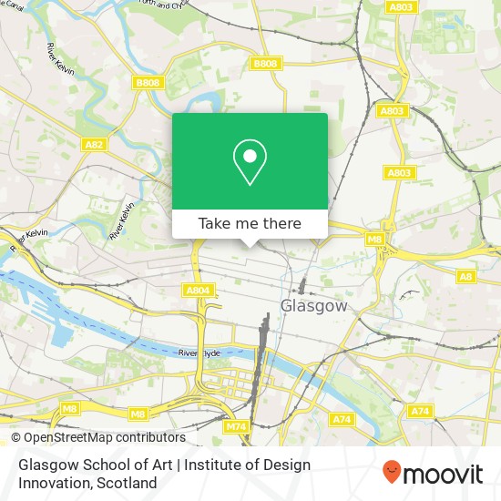 Glasgow School of Art | Institute of Design Innovation map