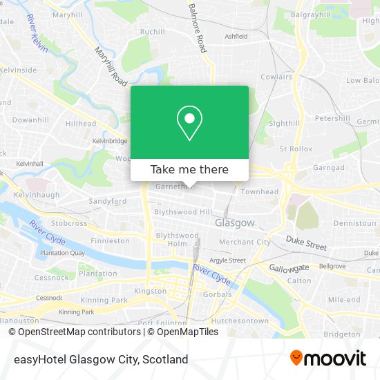 easyHotel Glasgow City map