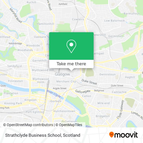 Strathclyde Business School map