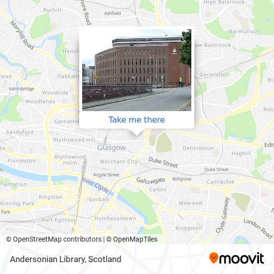 Andersonian Library map