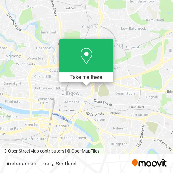 Andersonian Library map