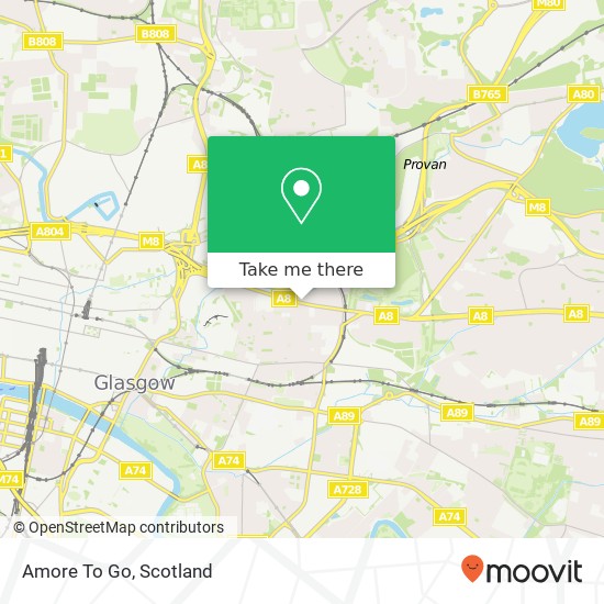 Amore To Go map
