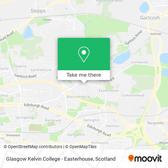 Glasgow Kelvin College - Easterhouse map