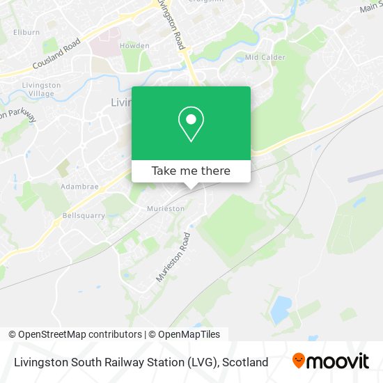 Livingston South Railway Station (LVG) map