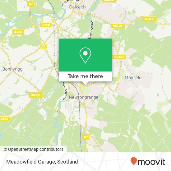 Meadowfield Garage map