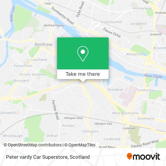 Peter vardy Car Superstore map