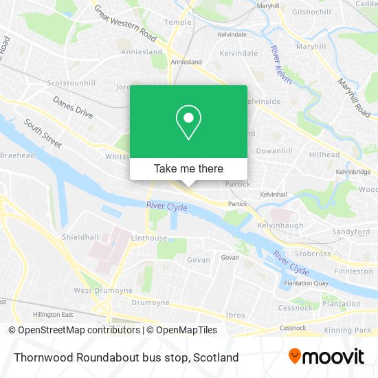 Thornwood Roundabout bus stop map