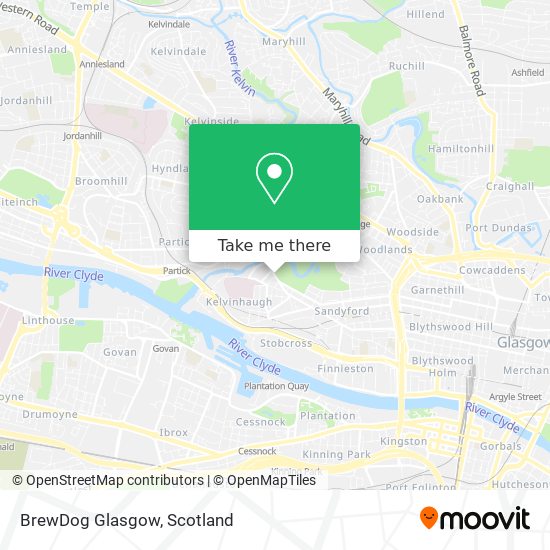 BrewDog Glasgow map