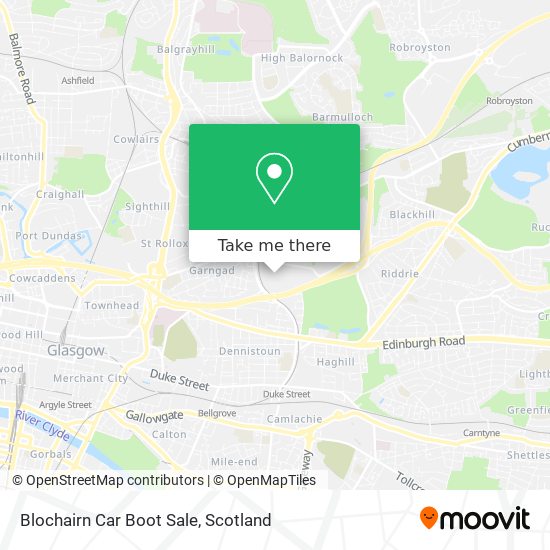 Blochairn Car Boot Sale map