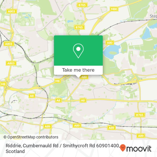 Riddrie, Cumbernauld Rd / Smithycroft Rd 60901400 map