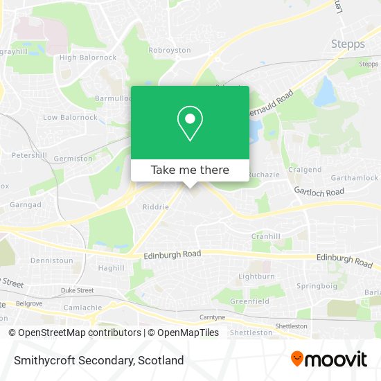 Smithycroft Secondary map
