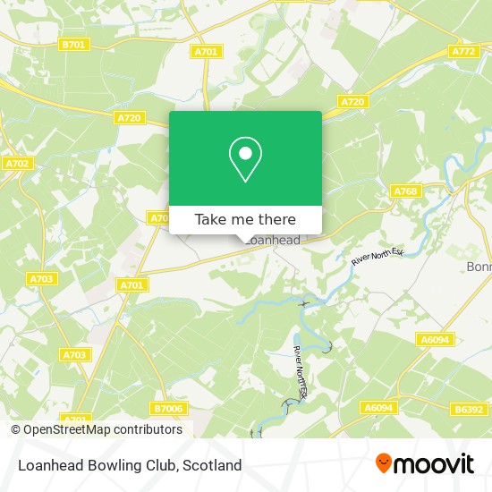 Loanhead Bowling Club map