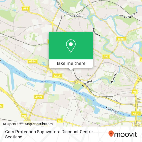 Cats Protection Supawstore Discount Centre map