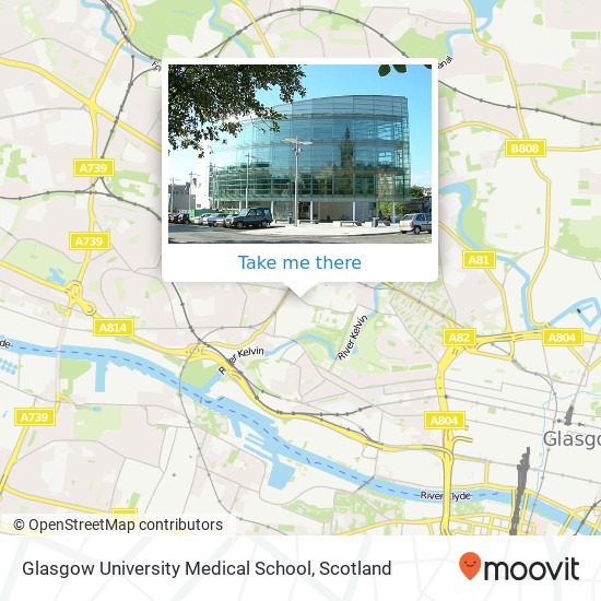 Glasgow University Medical School map