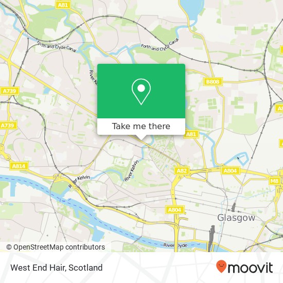West End Hair map