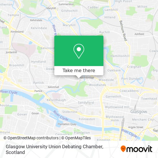 Glasgow University Union Debating Chamber map