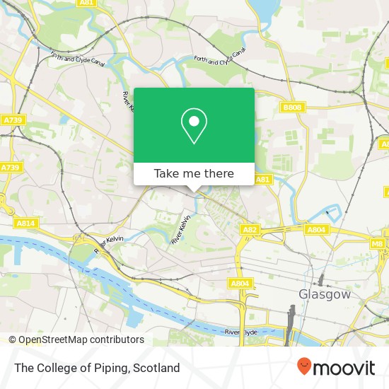 The College of Piping map