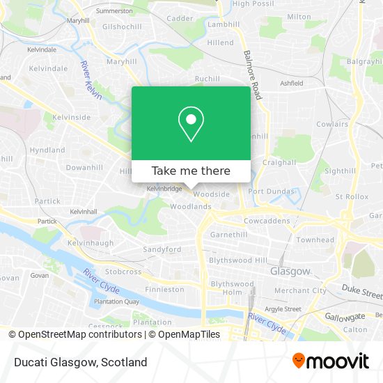 Ducati Glasgow map
