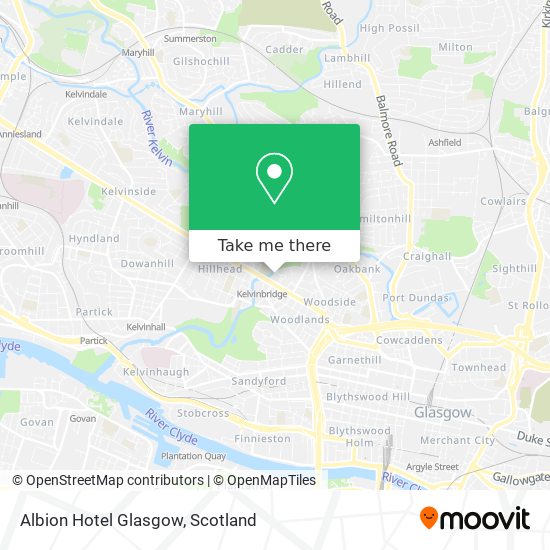 Albion Hotel Glasgow map