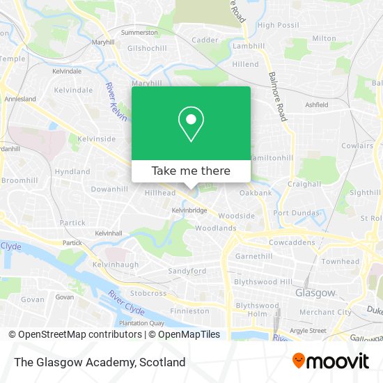 The Glasgow Academy map