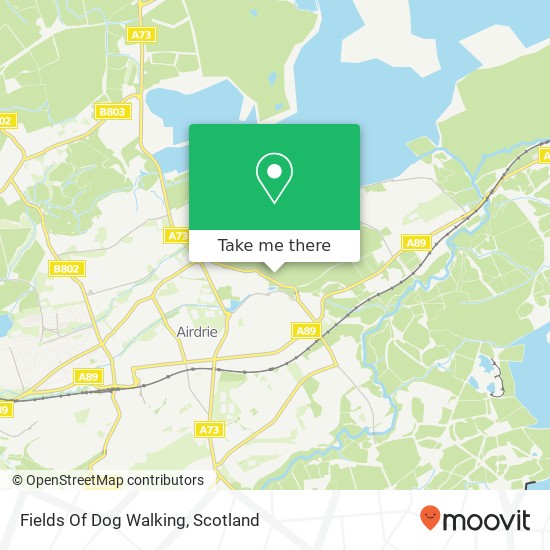 Fields Of Dog Walking map