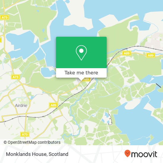 Monklands House map