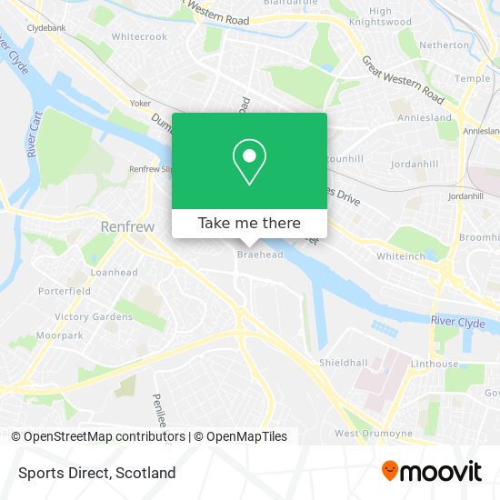 Sports Direct map