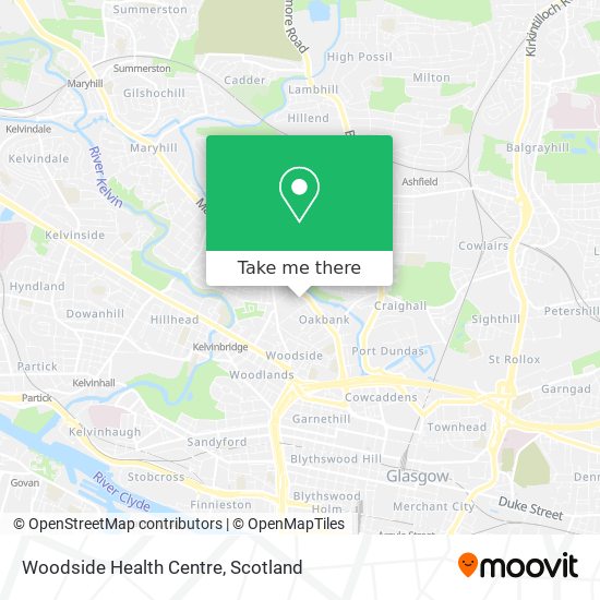 Woodside Health Centre map