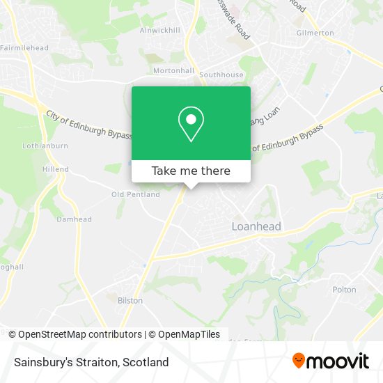Sainsbury's Straiton map
