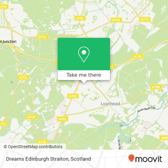 Dreams Edinburgh Straiton map