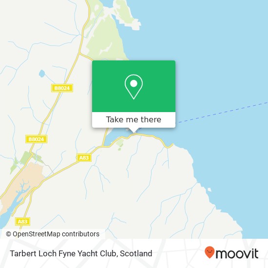 Tarbert Loch Fyne Yacht Club map