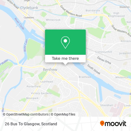 26 Bus To Glasgow map