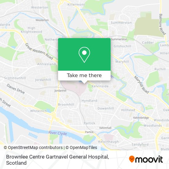 Brownlee Centre Gartnavel General Hospital map