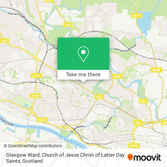 Glasgow Ward, Church of Jesus Christ of Latter Day Saints map