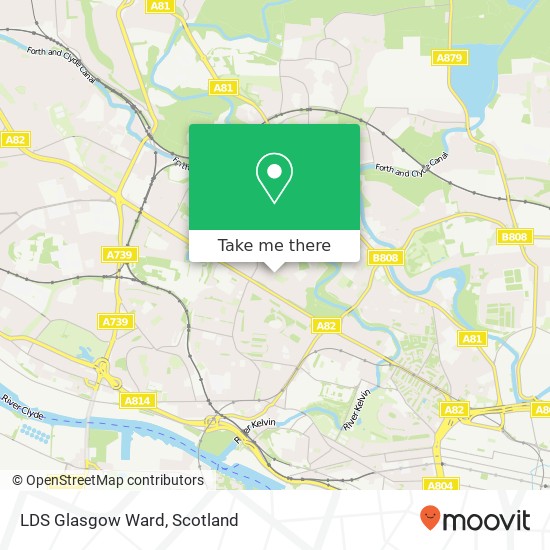 LDS Glasgow Ward map