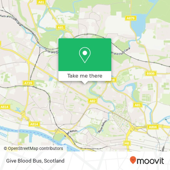 Give Blood Bus map