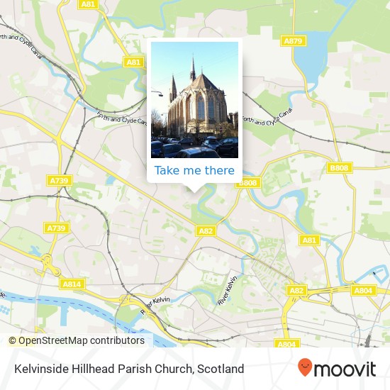 Kelvinside Hillhead Parish Church map