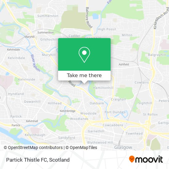 Partick Thistle FC map