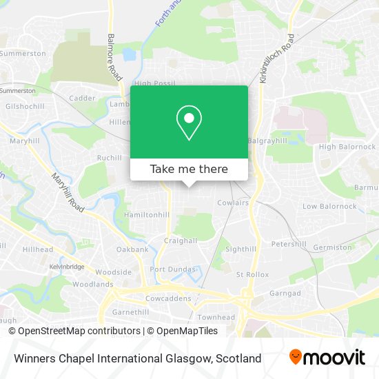 Winners Chapel International Glasgow map