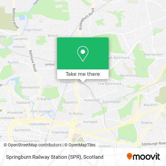 Springburn Railway Station (SPR) map