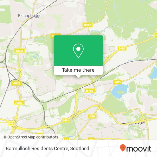 Barmulloch Residents Centre map