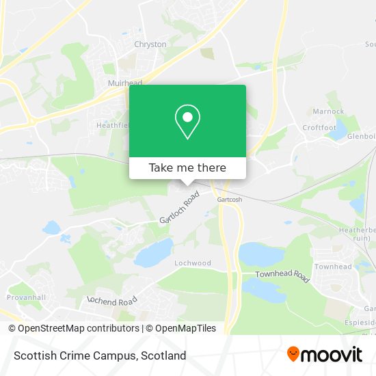 Scottish Crime Campus map