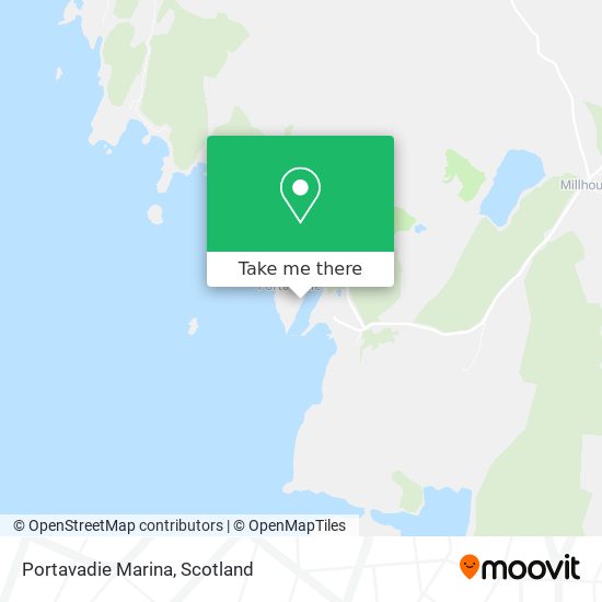 Portavadie Marina map