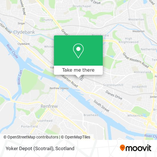Yoker Depot (Scotrail) map
