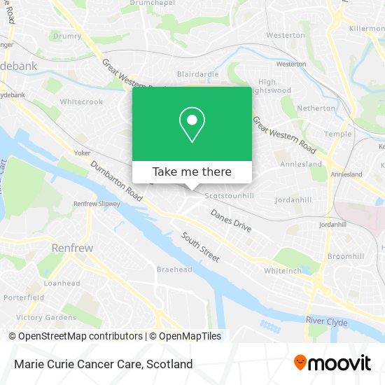 Marie Curie Cancer Care map