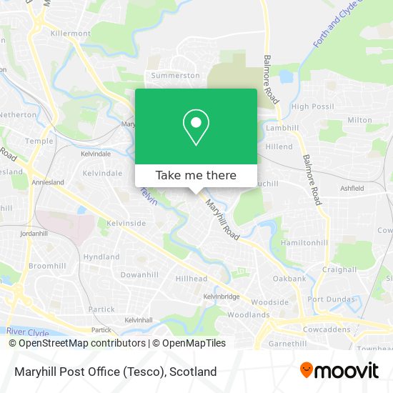 Maryhill Post Office (Tesco) map